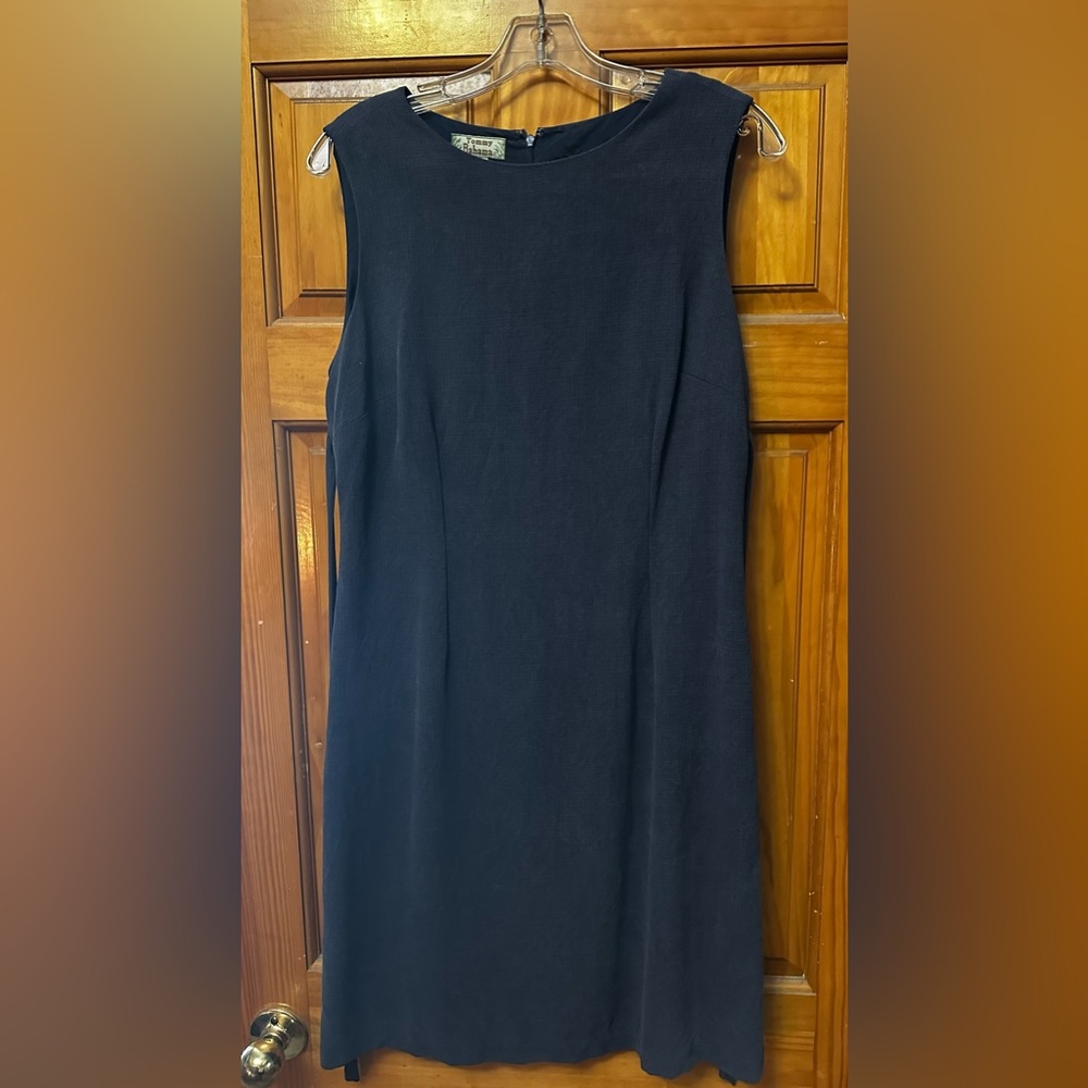 Tommy Bahama Blue Sheath Midi Dress Mock Neck- worn once